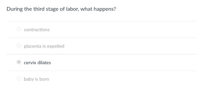 During the third stage of labor what happens? (it's not C)-example-1