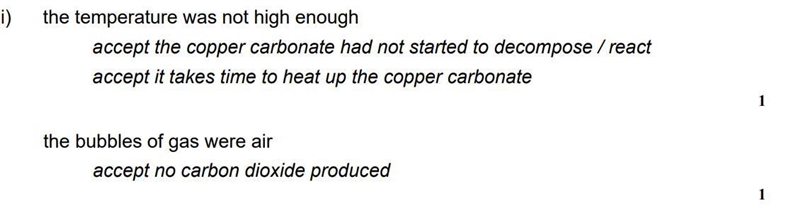 Hi Can someone explain the second marking point? Why is it bubbles of air and not-example-1