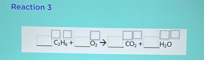 Balance the equation by placing appropriate coefficients in front of each reactant-example-1