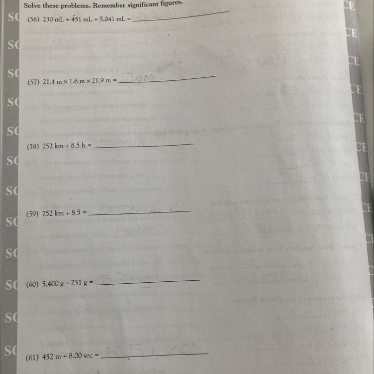 Solve these problems remember significant figures-example-1