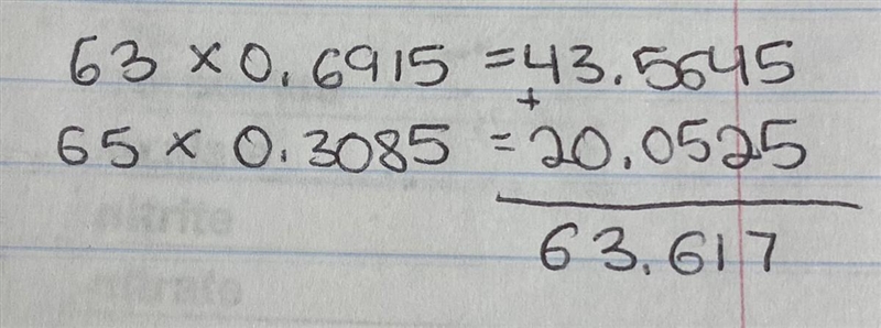 calculate the average atomic mass of copper if 69.15 of naturally occuring copper-example-1