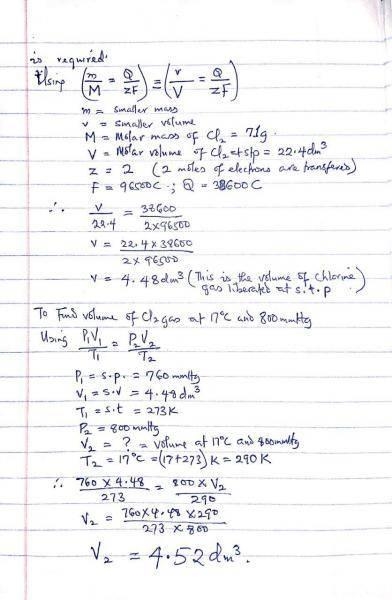 A current is passed through three electrolytic cells connected in series containing-example-1