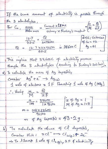 A current is passed through three electrolytic cells connected in series containing-example-2