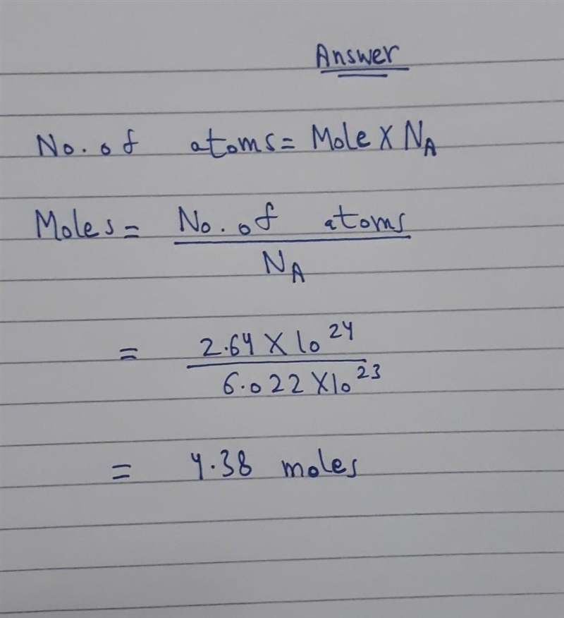 How many moles are in 2.64x1024 atoms of Chetnium?-example-1