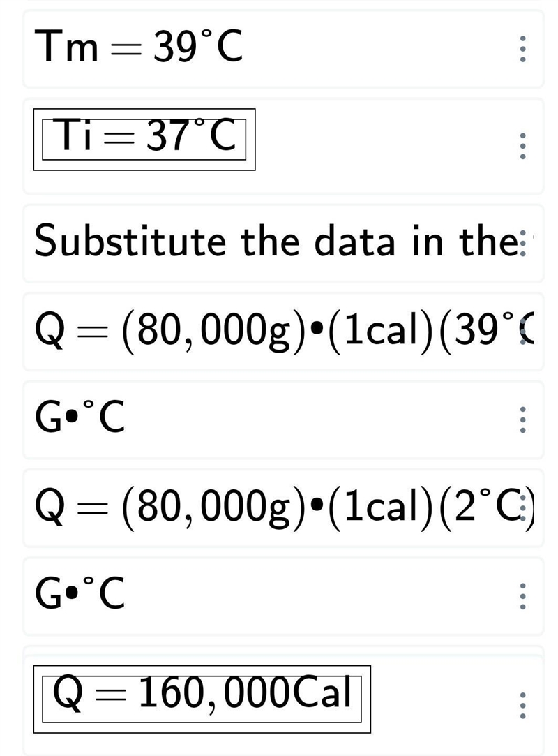 20: Suffering from the flu, an 80kg man had a fever of 39°C, instead of the normal-example-2