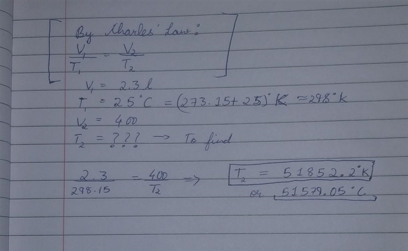 please help smart kids HHowhotwill a 2.3 L balloon have to get to expand to a volume-example-1