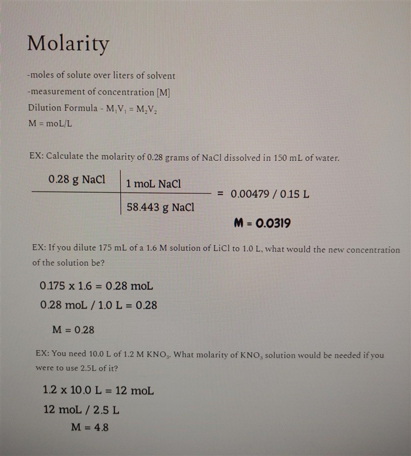 What is the molarity of a solution in which 250 grams of NaCl are dissolved in 2.9 L-example-1