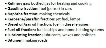 Crude oil is a mixture of hydrocarbons. The refining of crude oil produces fractions-example-1