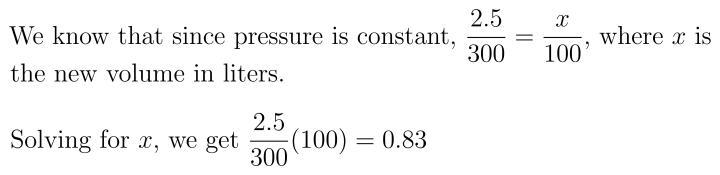 20 POINTS!!!!!!!! NEED ANSWER ASAP A container of an ideal gas at 300 Kelvin (K) has-example-1