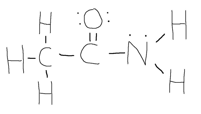 Acetamide lewis structure-example-2