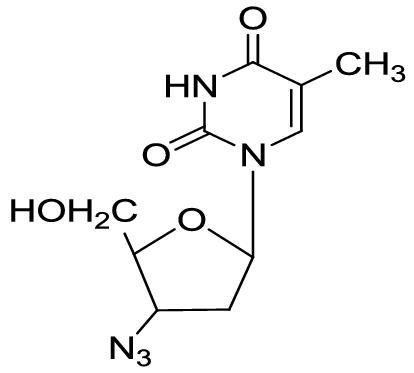 What is the lewis structure of azidothymidine-example-1