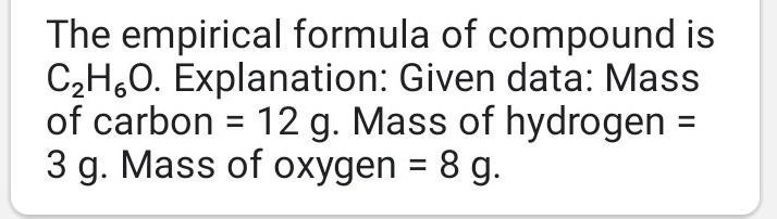 6. A 23.0-gram sample contains 12.0 grams of C, 3.0 g of H and 8.0 grams of oxygen-example-1