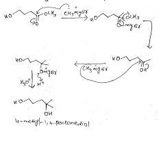 Suggest a reasonable synthetic strategy for the synthesis of 4-methyl-1,4-pentanediol-example-1