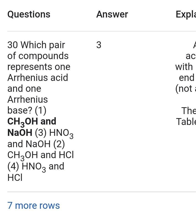 Which pair of compounds represents one arrhenius acid and one arrhenius base?.-example-1