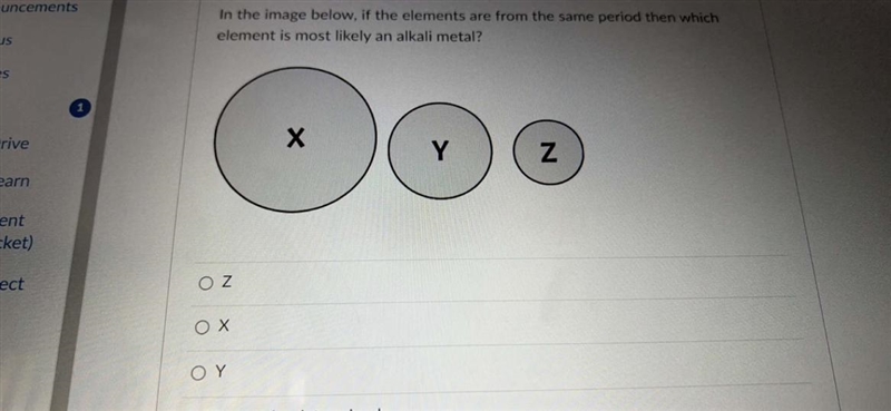 In the image below, if the elements are from the same period then which element is-example-1