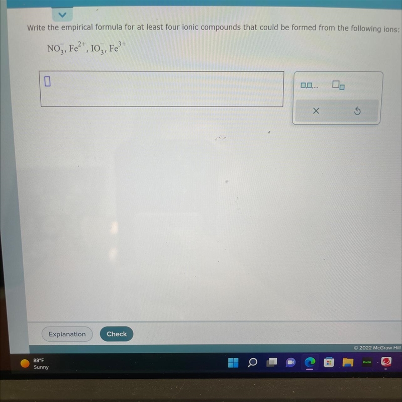 Write the empirical formula for at least four ionic compounds that could be formed-example-1