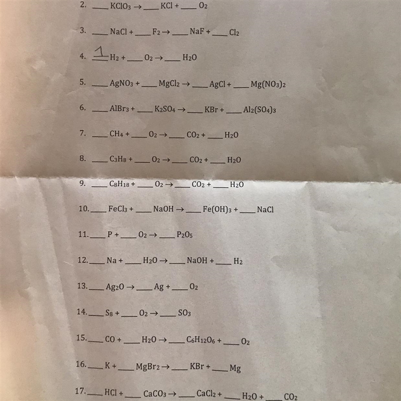 Balancing Chemical Equations I really need help-example-1