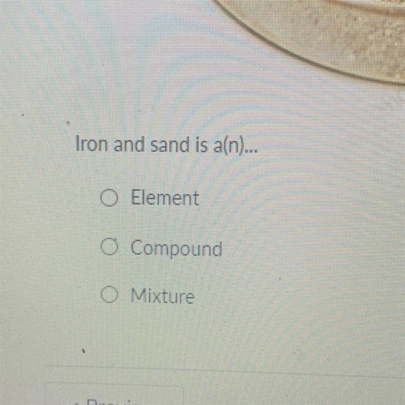 You have a container filled with iron and sand. You can separate the iron from the-example-1