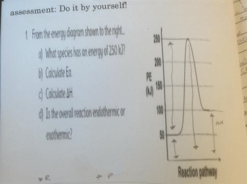 I need help with this is for today from the energy diagram shown to the right. A) What-example-1