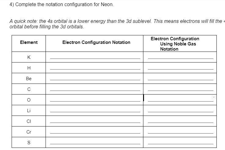 4) Complete the notation configuration for Neon.-example-1