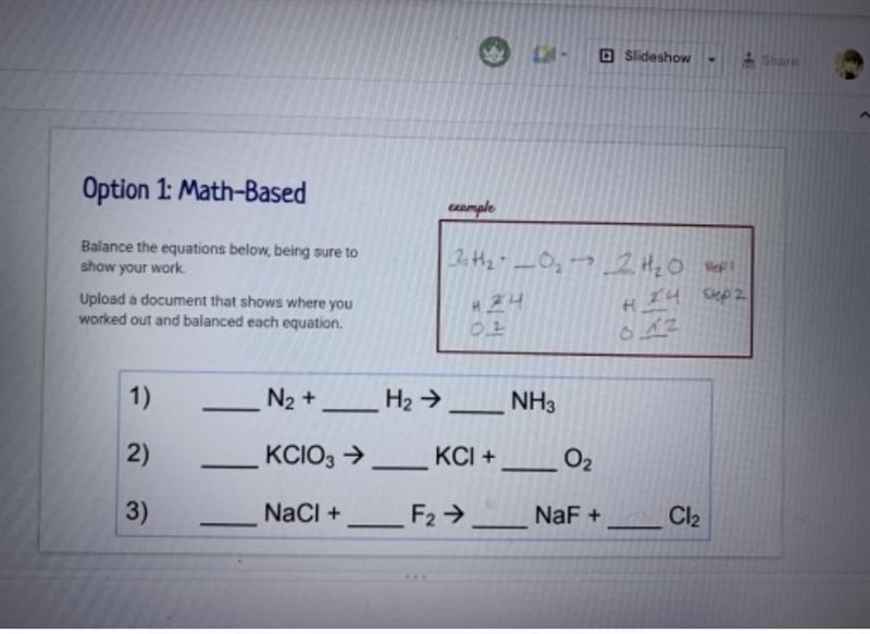 PLEASE HELP 50 POINTS. PLEASE !!! BALANCING CHEMICAL EQUATIONS-example-1