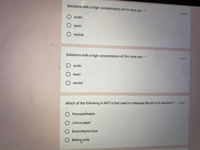 I need the answers pleaseee! this is acids and bases for chemistry-example-1