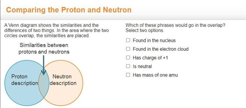 Which of these phrases would go in the overlap? Select two options.-example-1