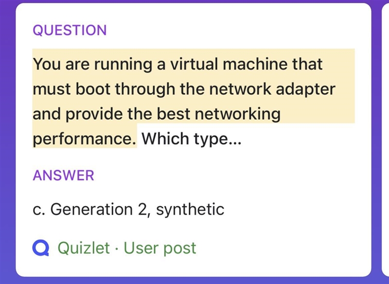 You are running a virtual machine that must boot through the network adapter and provide-example-1