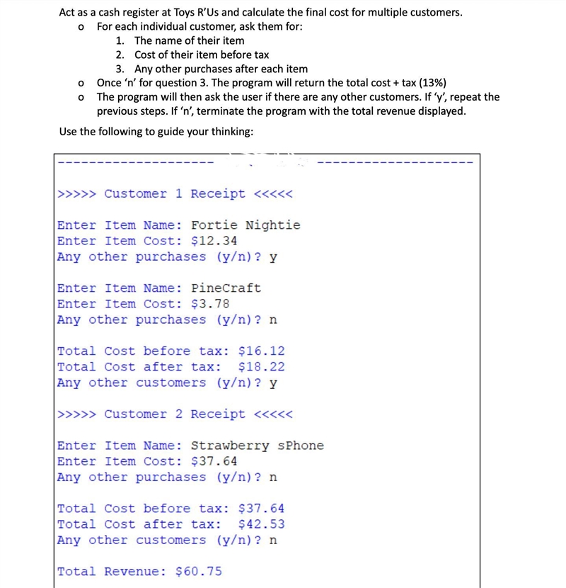 Need help with this coding question. It must be done in python and must use a while-example-1