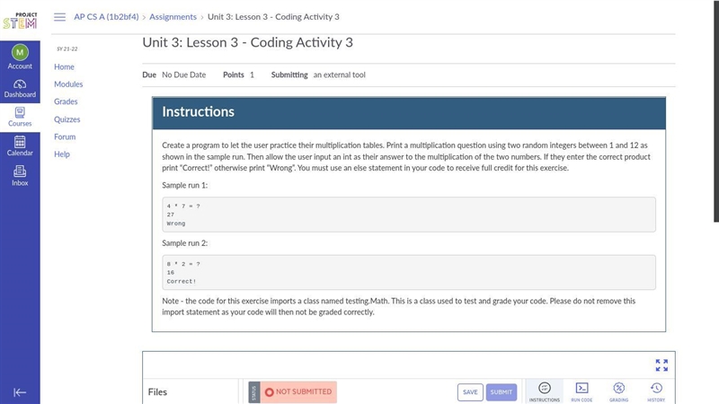 Java Unit 3: Lesson 3 - Coding Activity 3-example-1