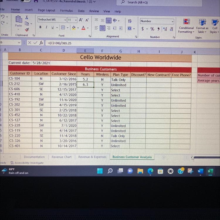 . In cell J5, enter a formula using the OR function that tests whether the location-example-1