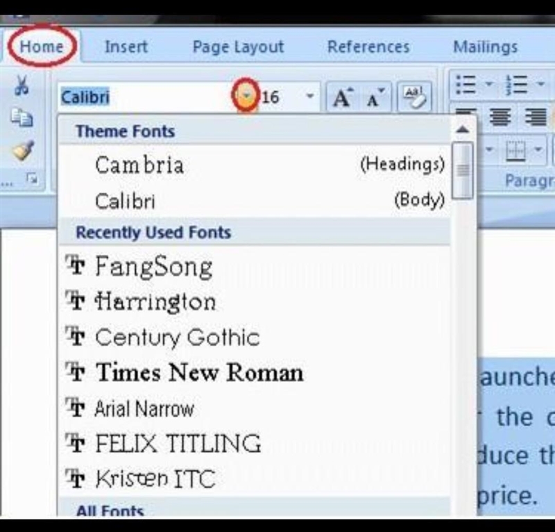 The style of text used in word document is called A. font B. font size C. font style-example-1