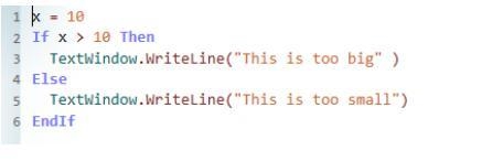 1. What is the output of the this code? * "This is too big" Error message-example-1