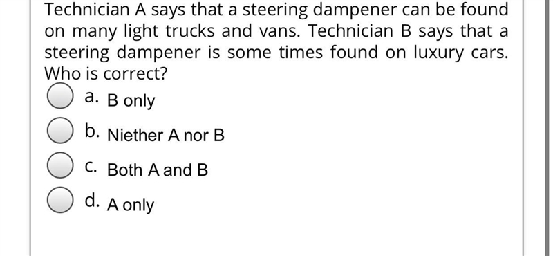 Steering and suspension question-example-1