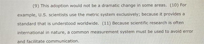 16. What change, if any, should be made in sentence 10? F Change use to using G Delete-example-1