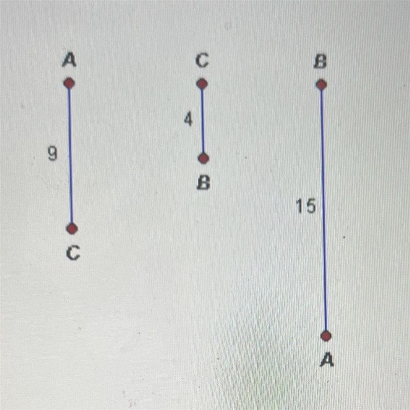 PLEASE HURRY! no links please! Can the segments form a triangle? Why or why not? A-example-1