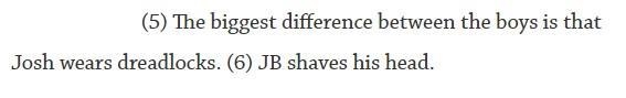 What is the best way to combine sentences 5 and 6? A The biggest difference between-example-1