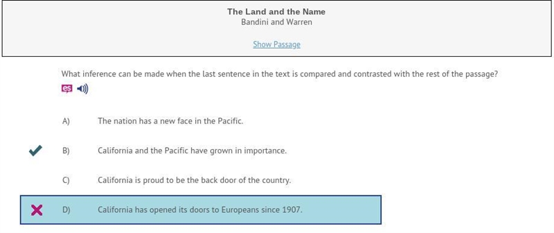 13) What inference can be made when the last sentence in the text is compared and-example-1