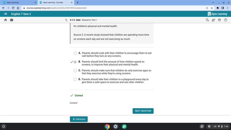 Which statement best synthesizes the information from these two sources? Source 1: Getting-example-1