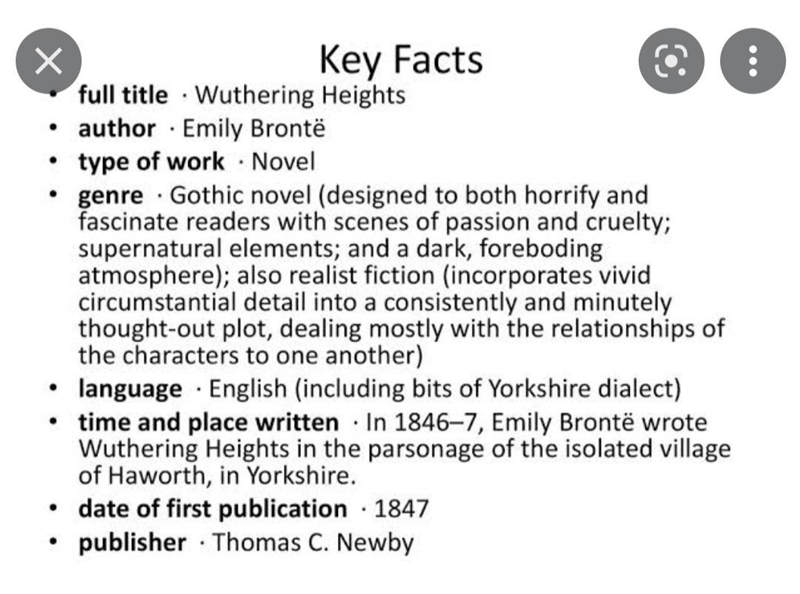 What are the feature of novel wuthering Heights?​-example-3