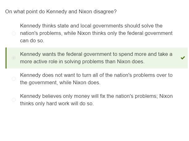 PLSSSSS HELP!!!!! Read the excerpts from "opening statements from John F. Kennedy-example-1