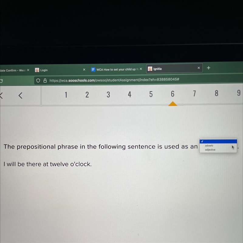 The prepositional phrase in the following sentence is used as an I will be there at-example-1