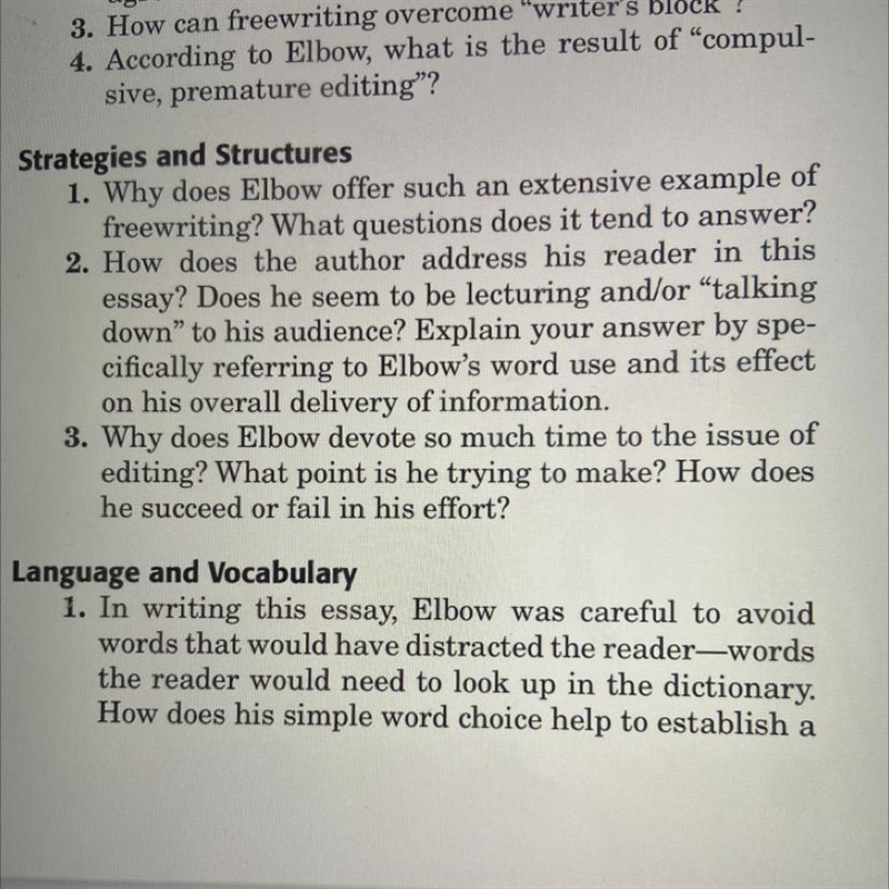 How does the author address his reader in this essay? Does he seem to be lecturing-example-1