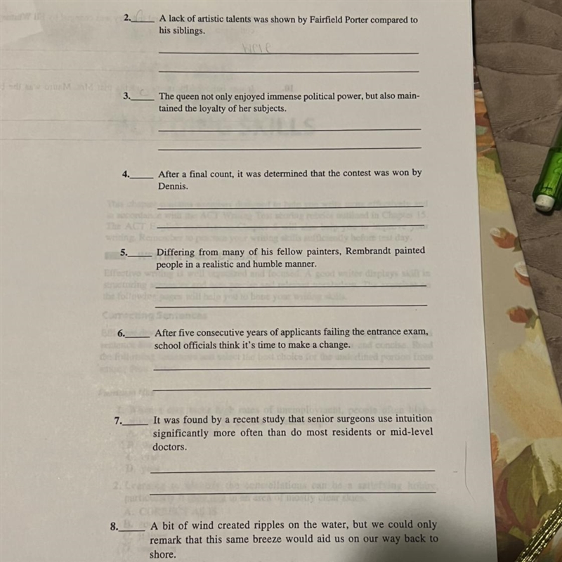 The sentences below a construction and either the passive or the active voice. If-example-1