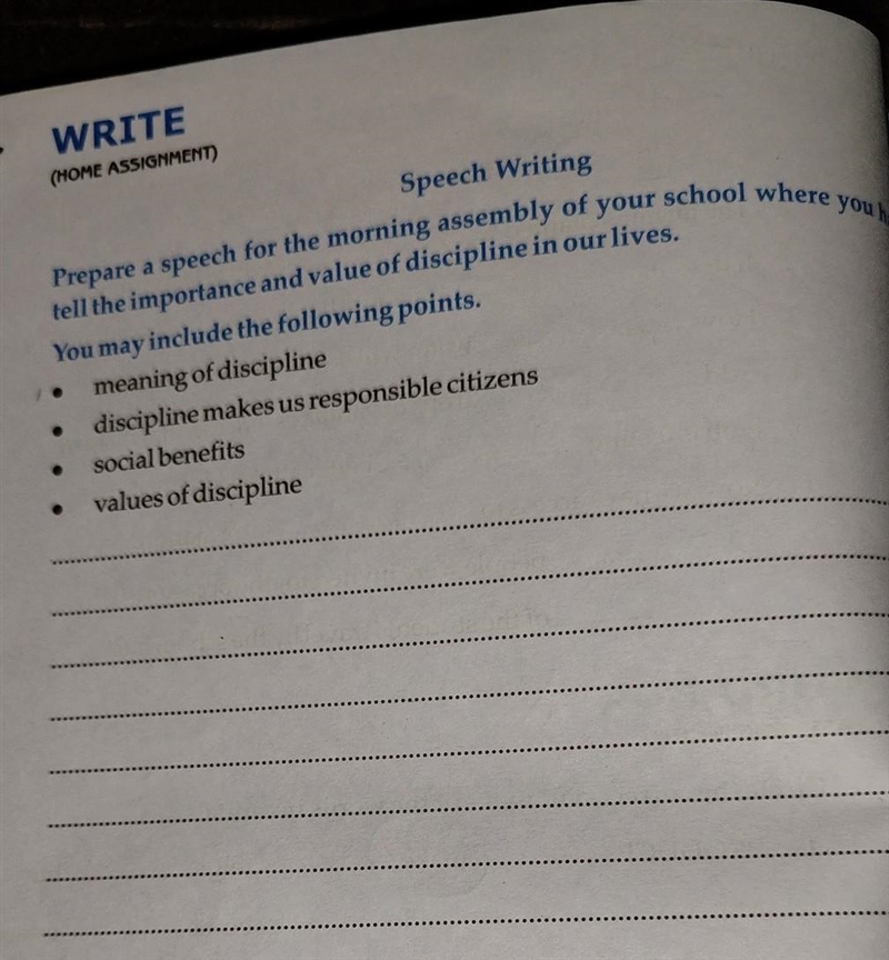 prepare a speech for the morning assembly of your school where you have to tell the-example-1