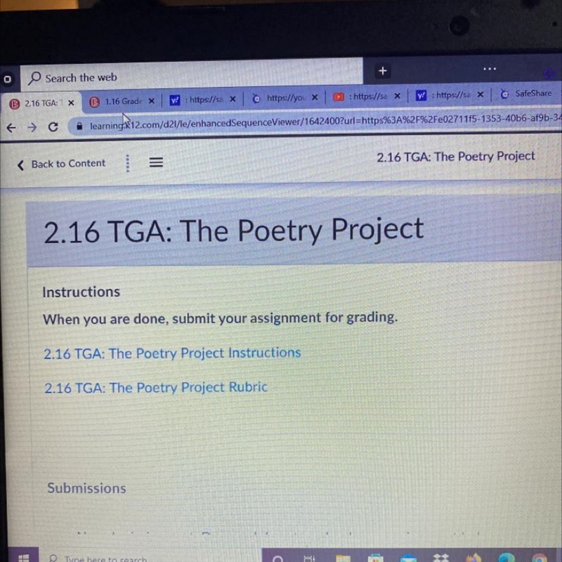 Hurry! I need help with the 2.16 7th grade Poetry Project for K12-example-1