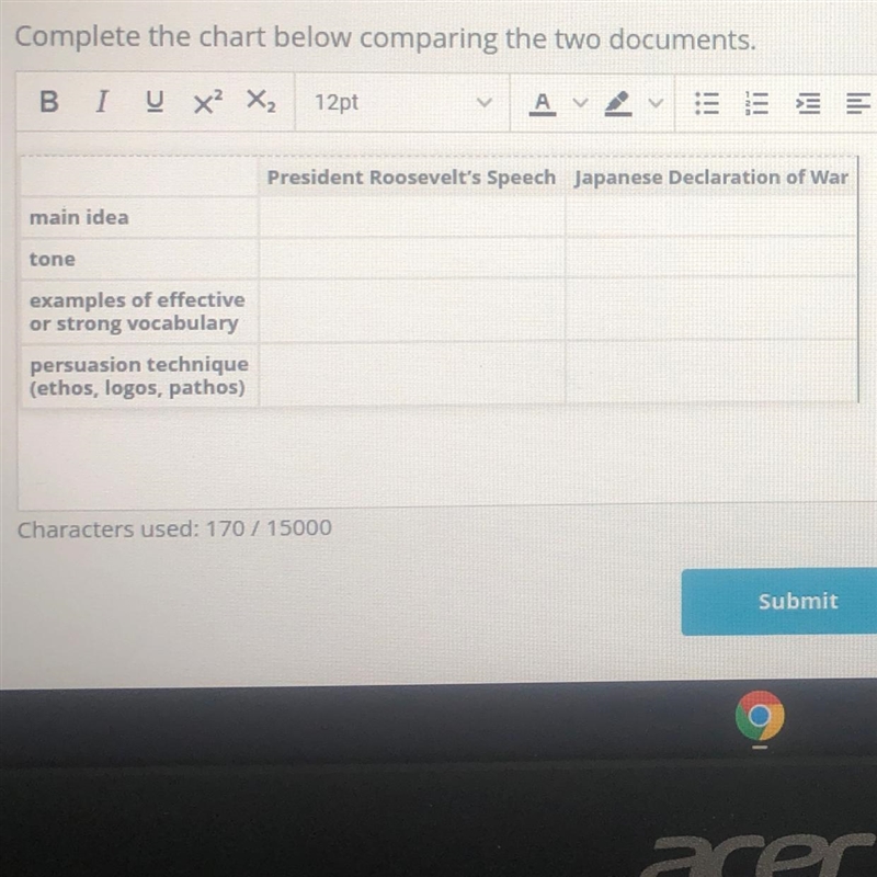 PLSS HELP I NEED TO TURN IT IN SOON!!! Complete the chart below comparing the two-example-1