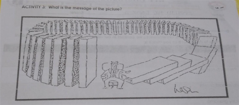 ACTIVITY 3: What is the message of the picture?​-example-1