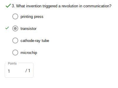 What invention triggered a revolution in communication? cathode-ray tube printing-example-1