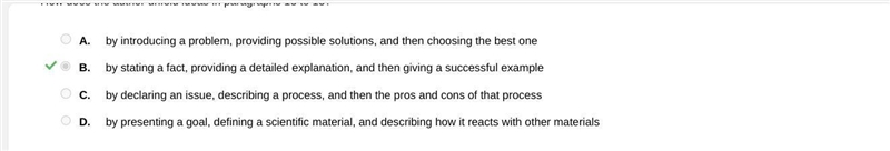 How does the author unfold ideas in paragraphs 13 - 15? [13] Furthermore, Gu said-example-1